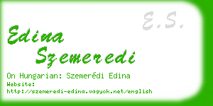edina szemeredi business card