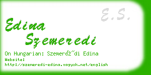 edina szemeredi business card